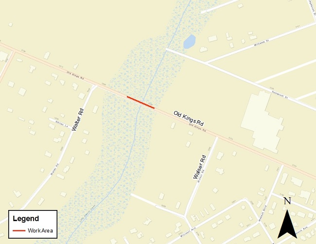 Old Kings Road FM Project Area Map